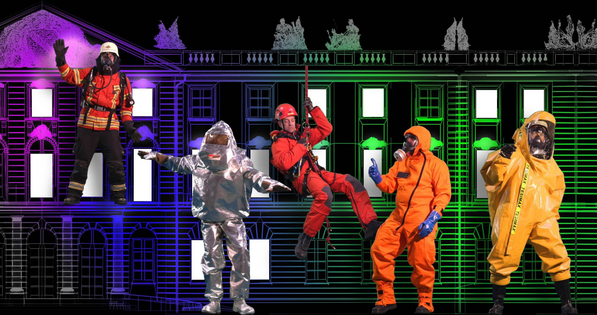 This Schloss is „On Fire“: SCHLOSSLICHTSPIELE Karlsruhe zeigen neue Show zum 100-jährigen Jubiläum der Berufsfeuerwehr Karlsruhe